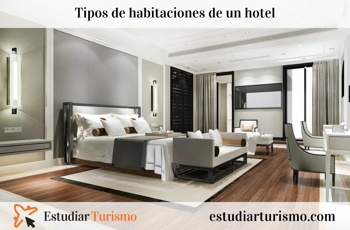 Tipos de habitaciones de un hotel. Desde 1 a 5 estrellas